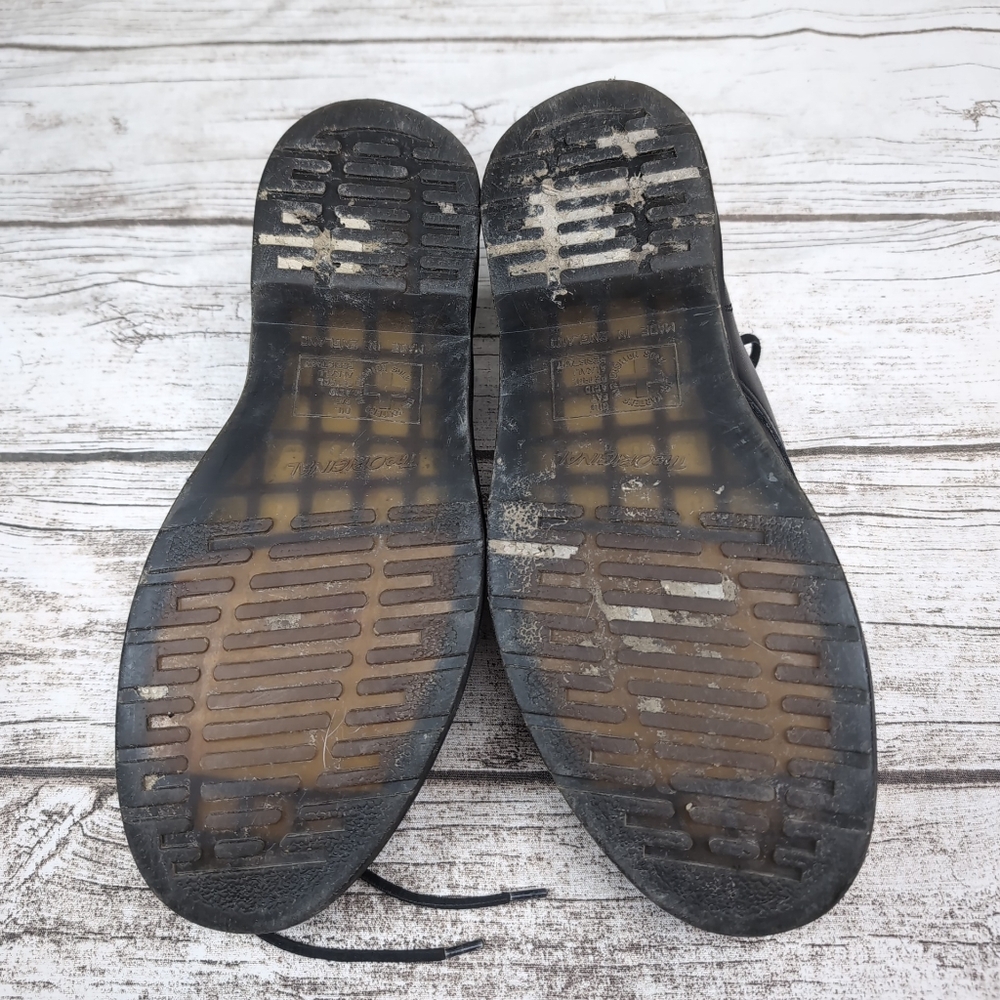Vintage Dr Martens Black Leather Lace Up Oxford Shoes Men Size 8 - Picture 8 of 11